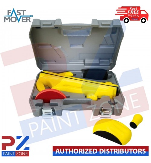Fast Mover FMT5519 Hand Sanding & Rubbing Block Kit Hook & Loop 6 Piece Kit